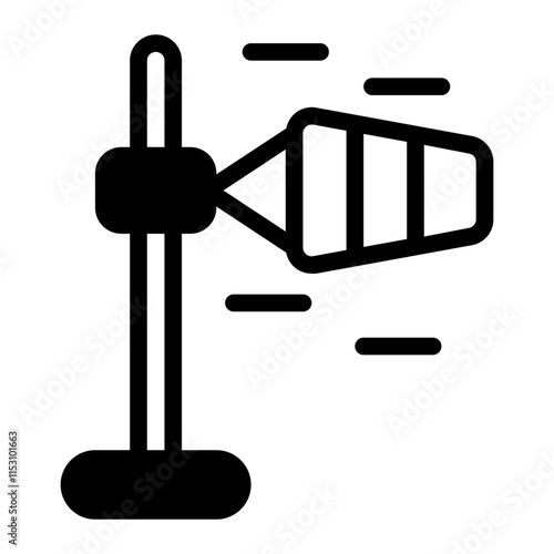 Wind Direction Glyph Icon