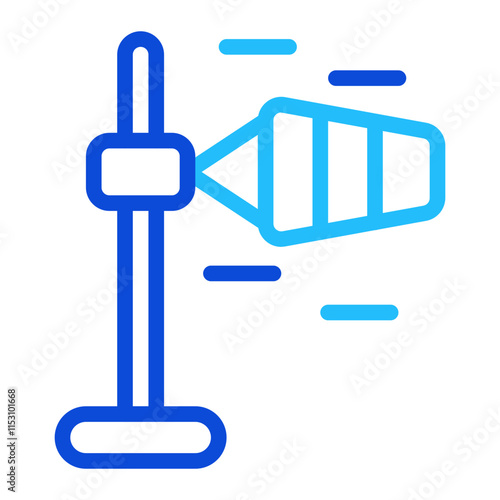 Wind Direction Duoline Icon