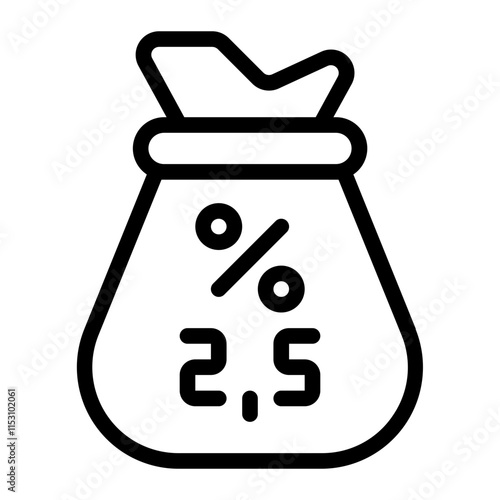 Zakat Line Icon
