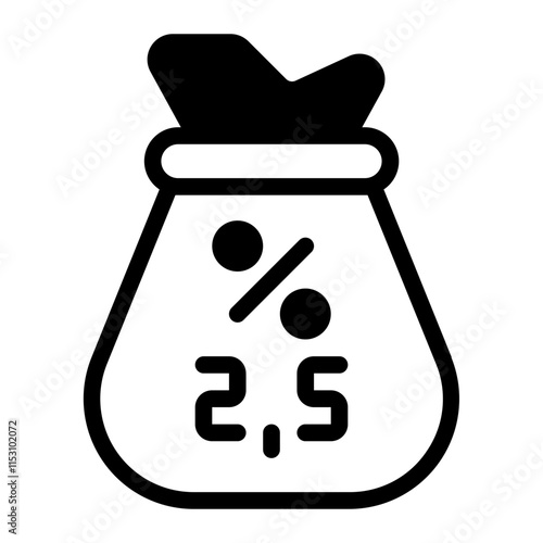 Zakat Glyph Icon