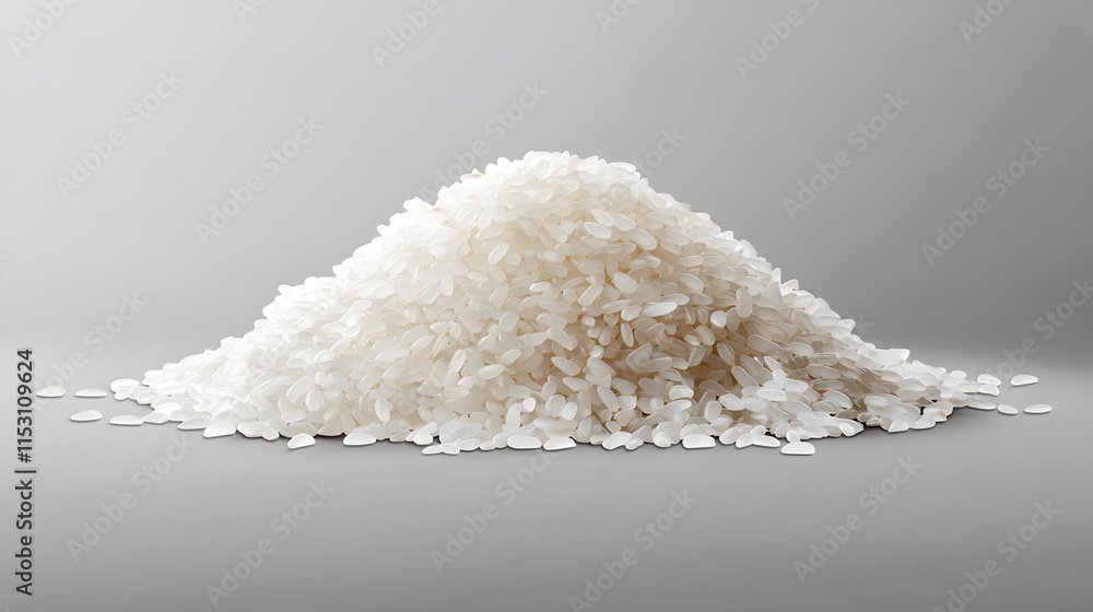 Heap of white rice in a bowl on a wooden table Heap of white rice in a bowl on a wooden table