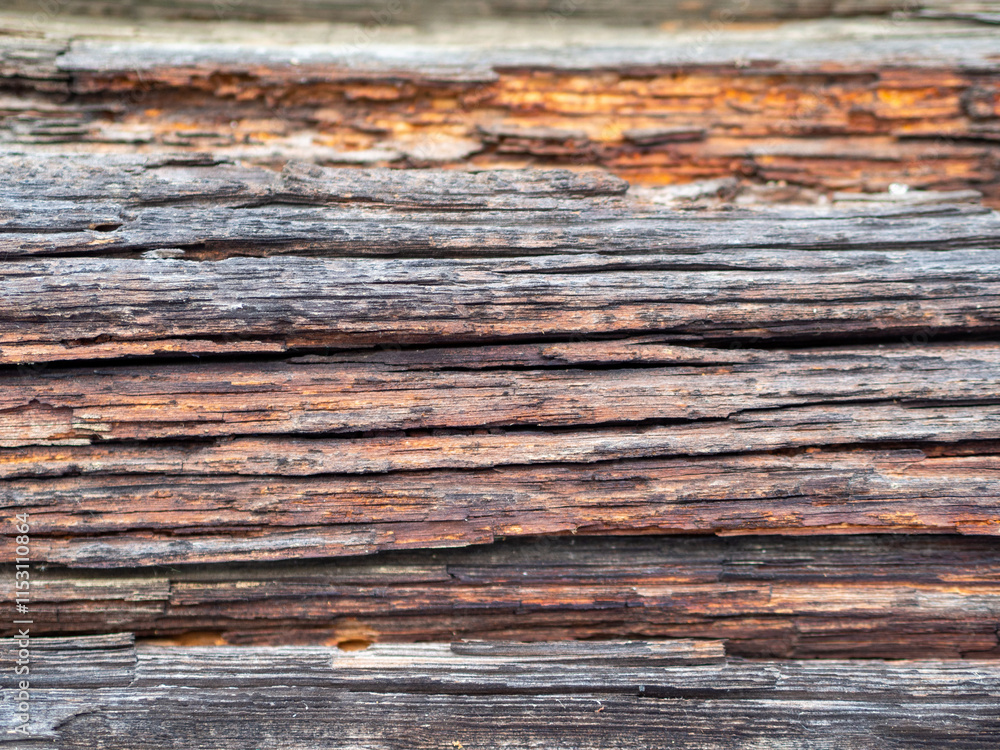 Rustic wooden texture with deep grooves closeup. Old log cabin surface background. The old wood texture with natural patterns Rustic wooden texture with deep grooves closeup. Old log cabin surface background. The old wood texture with natural patterns