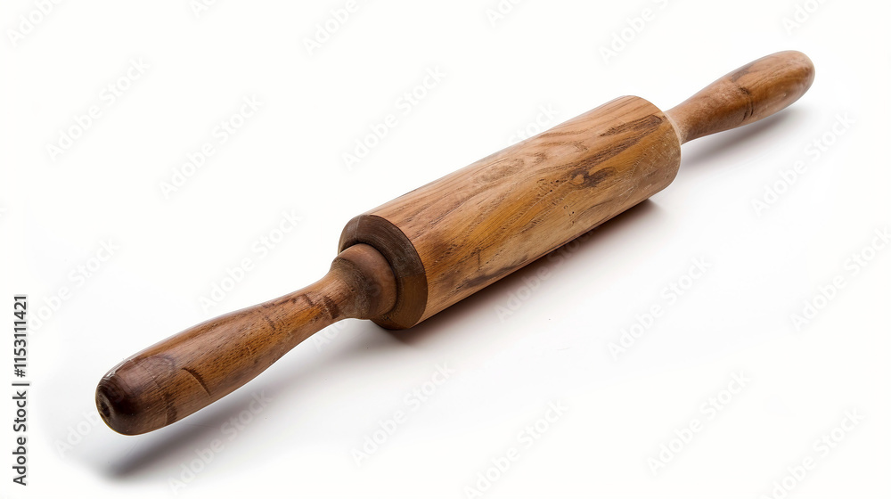 Old Wooden Heirloom Rolling Pin on white background.PNG Old Wooden Heirloom Rolling Pin on white background.PNG