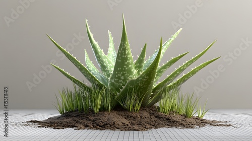 Isolated green cannabis leaves on white sand, reminiscent of a tropical beach photo