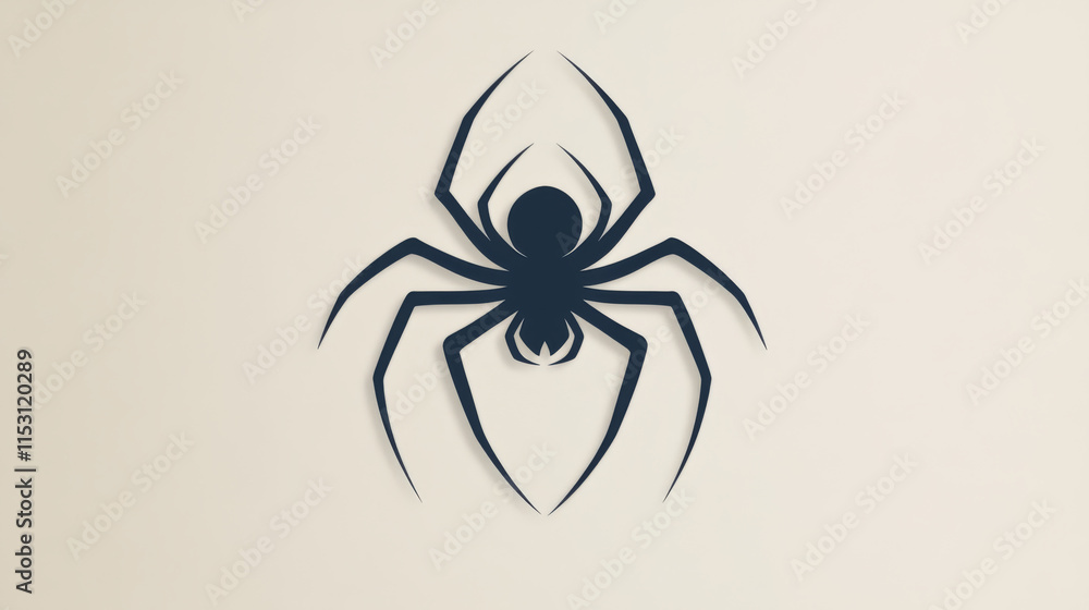 Vector logo spider. Brand logo black widow Vector logo spider. Brand logo black widow