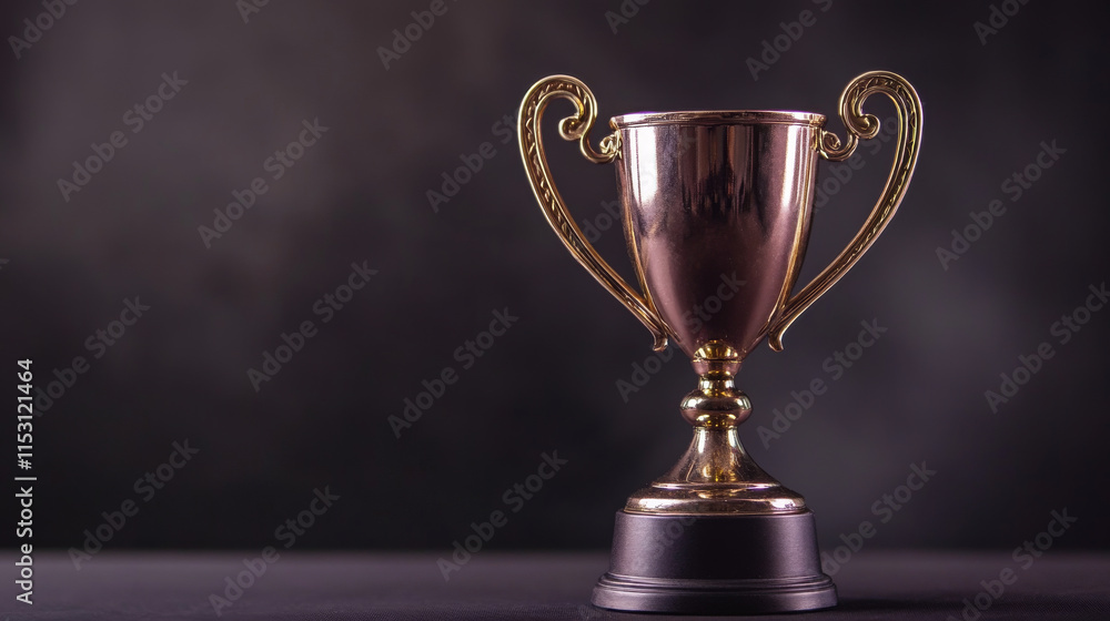 The award of the particles. Sports trophy consists of circles and points. Vector illustration. The award of the particles. Sports trophy consists of circles and points. Vector illustration.