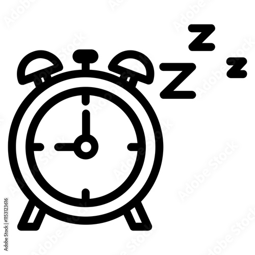 sleep time line icon