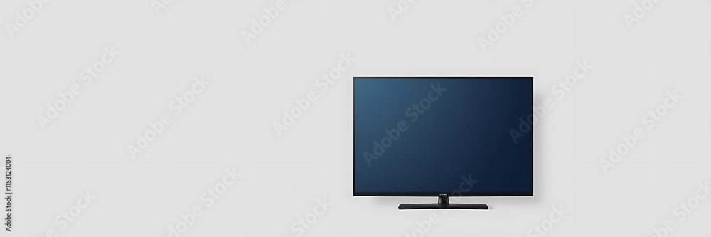 Modern flat design television with smooth gradient and seamless color blending, copy space Modern flat design television with smooth gradient and seamless color blending, copy space