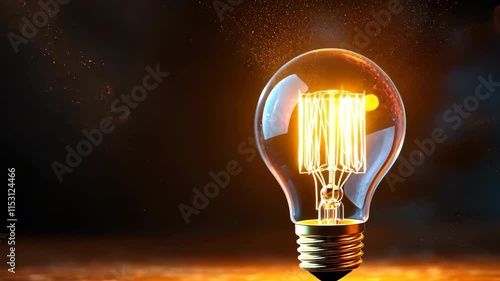 Imagine a vibrant and colorful glowing bulb shaped lamp