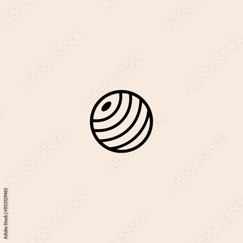 lawn bowls icon flat vector design.