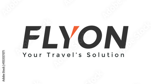tour and travel typography letter logo vector template