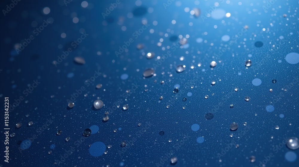 Glittering particles on deep blue background. Glittering particles on deep blue background.