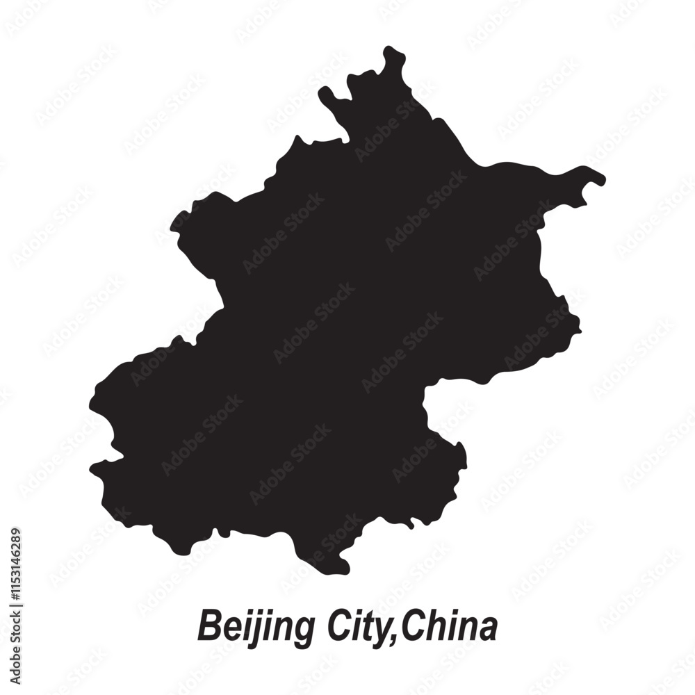 Obraz premium map of beijing, china