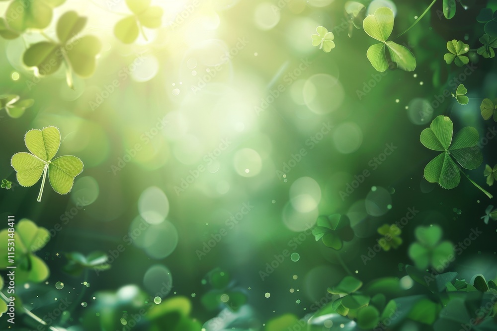 Shamrock Background for St. Patrick's Day Celebration Shamrock Background for St. Patrick's Day Celebration