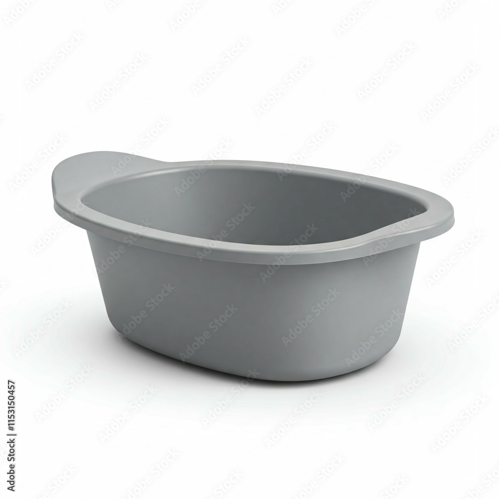 gray plastic baby bath tub isolated on white background 3d rendering gray plastic baby bath tub isolated on white background 3d rendering