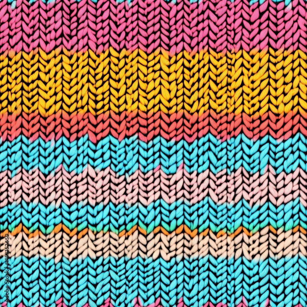 Seamless Linen Knit Textile Background with Colorful Geometric Patterns And Shapes Seamless Linen Knit Textile Background with Colorful Geometric Patterns And Shapes
