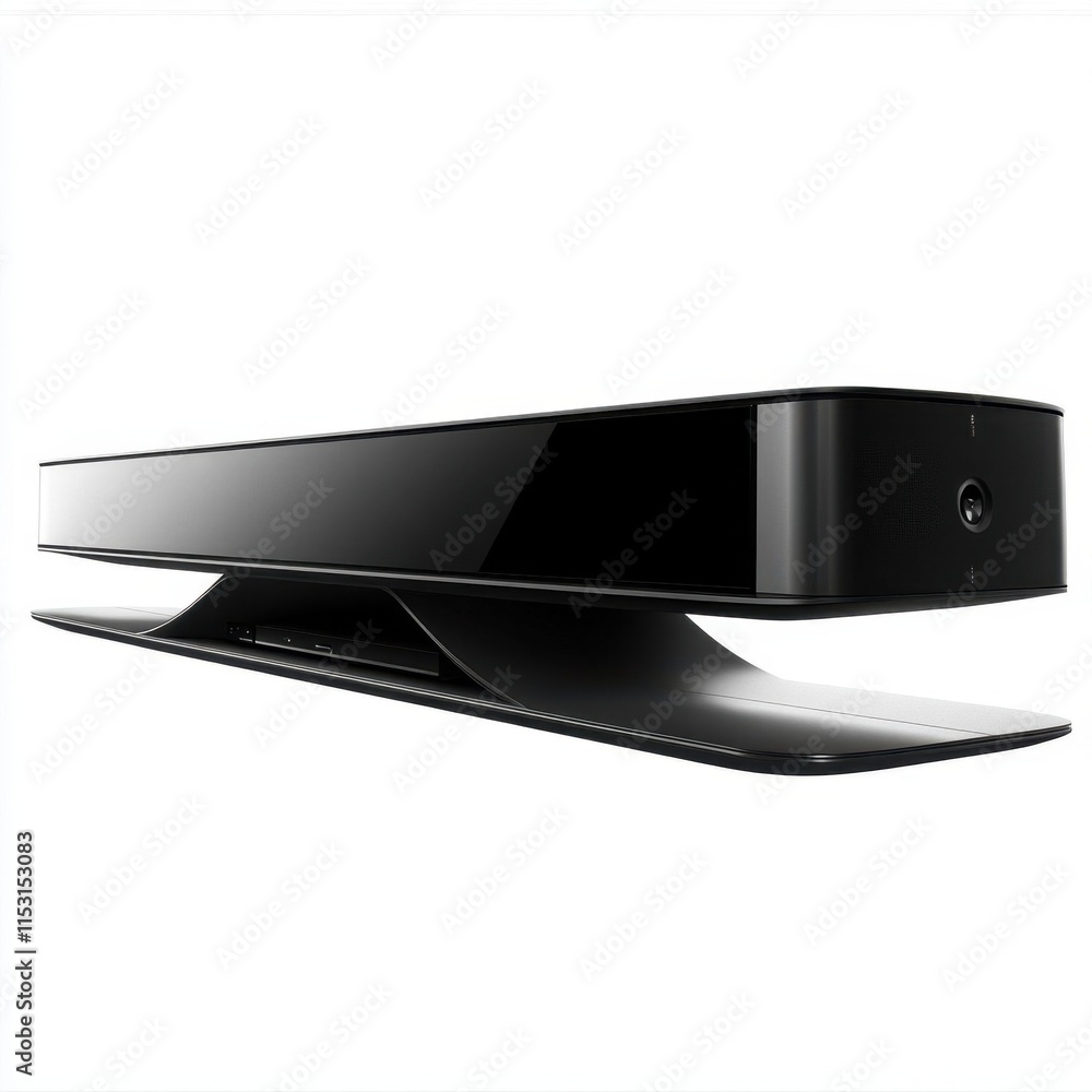 Sleek Black Modern Smart Device, Camera, Technology Gadget. Sleek Black Modern Smart Device, Camera, Technology Gadget.
