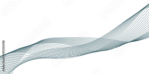 Abstract wavy banner. Design element. .Curved wavy lines tech futuristic motion background .Vector illustration. business lines white wave element for design. Stylized line art background.