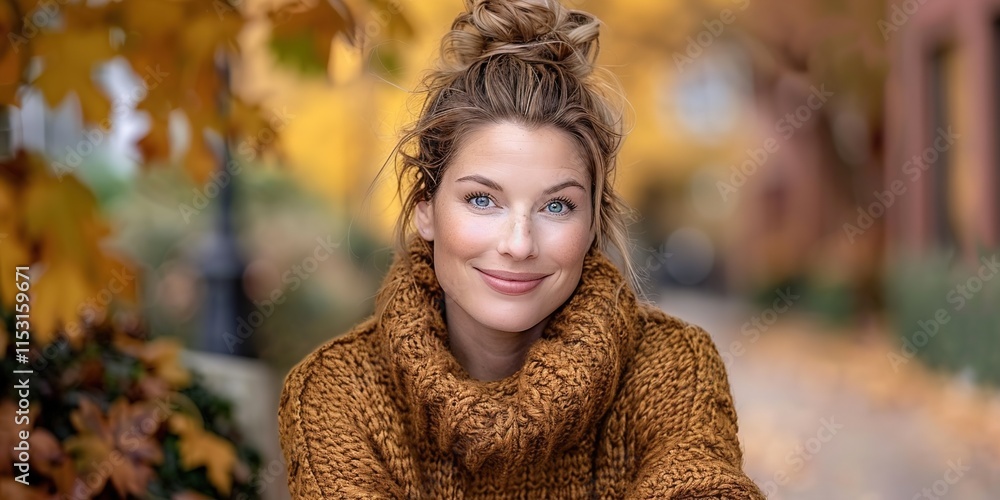 portrait of a girl with brown jacket portrait of a girl with brown jacket