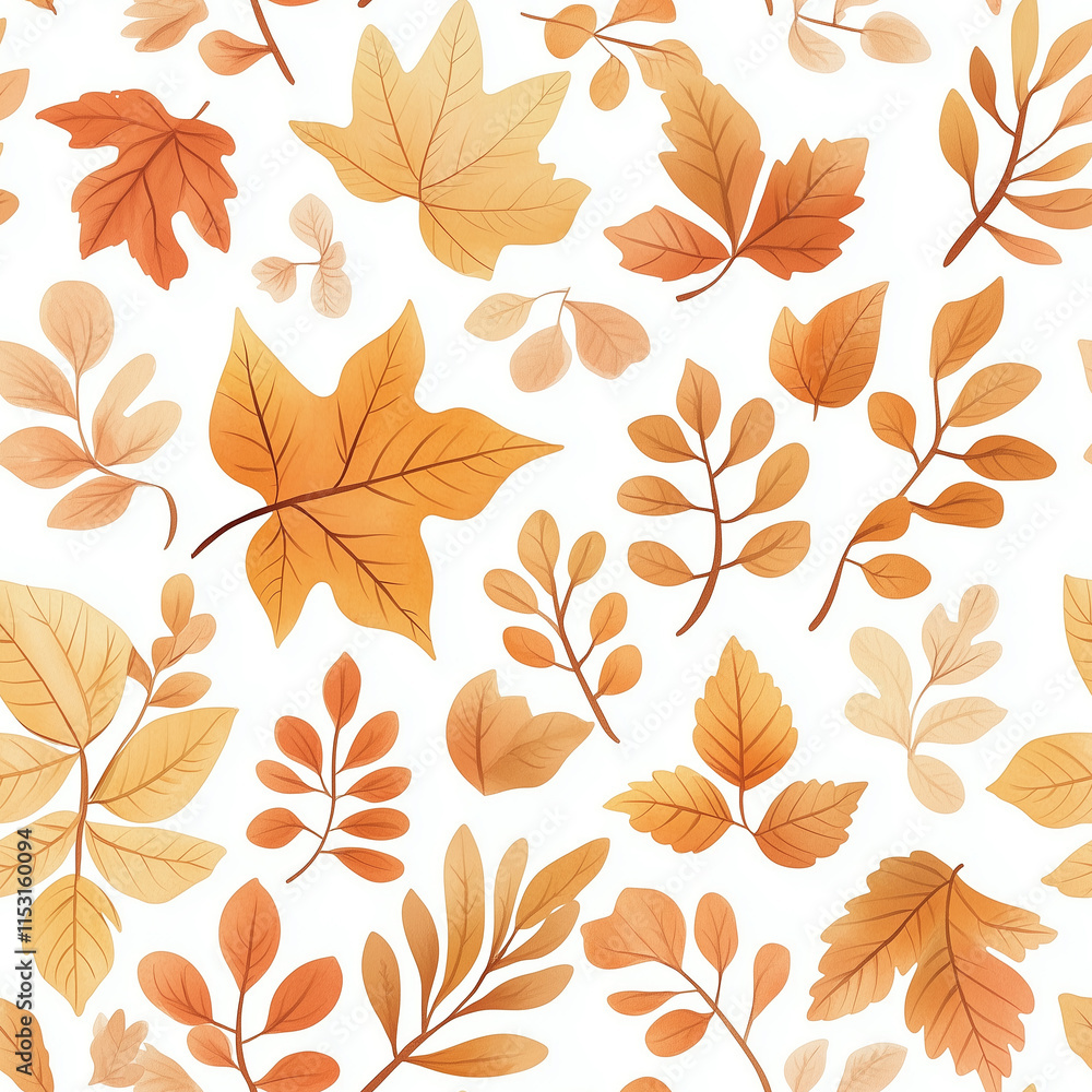 seamless background with autumn leaves seamless background with autumn leaves