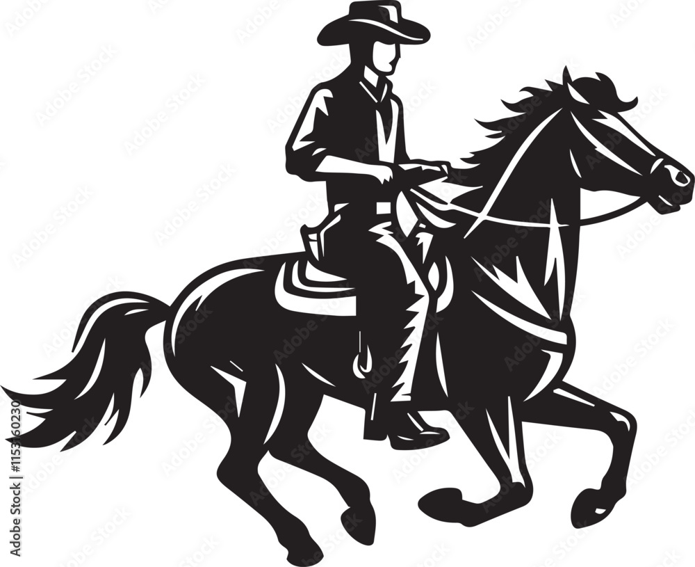 Horse riding, A man ride horse cute beautiful horse black vector Horse riding, A man ride horse cute beautiful horse black vector