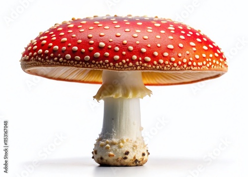 Isolated Edible Amanita Princeps Mushroom on White Background - High-Resolution Stock Photo photo