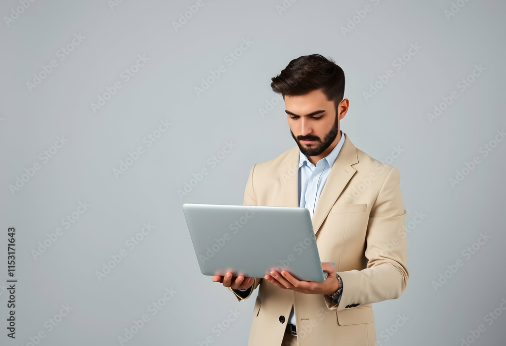 Studio shot of a young man looking sideways
Studio shot of a young man looking sideways
