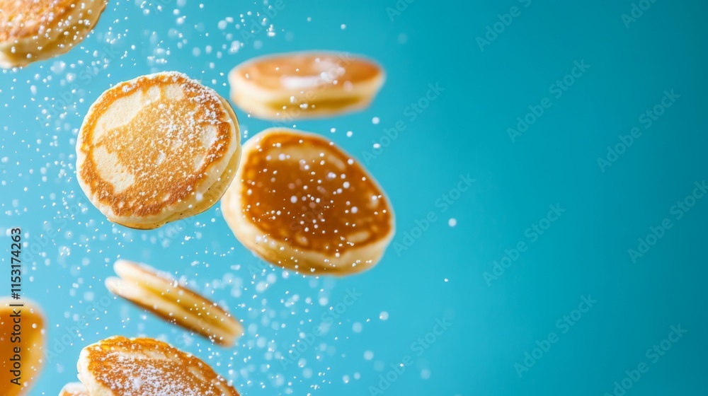 Pancakes in Motion: A Sweet and Delicious Breakfast Pancakes in Motion: A Sweet and Delicious Breakfast