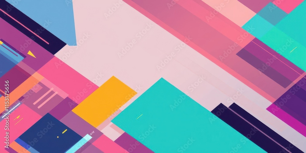 Abstract geometric background design featuring vibrant colors and dynamic shapes creating a modern and energetic composition suitable for various creative projects Abstract geometric background design featuring vibrant colors and dynamic shapes creating a modern and energetic composition suitable for various creative projects