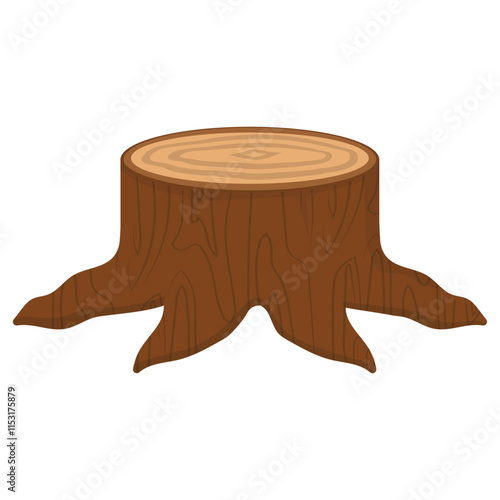 Stacked Wood Vector Illustration - 02 photo