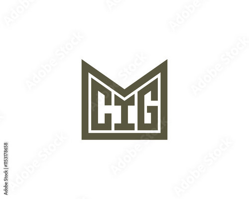 CIG Logo design vector template. CIG