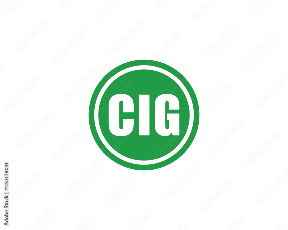 CIG Logo design vector template. CIG CIG Logo design vector template. CIG