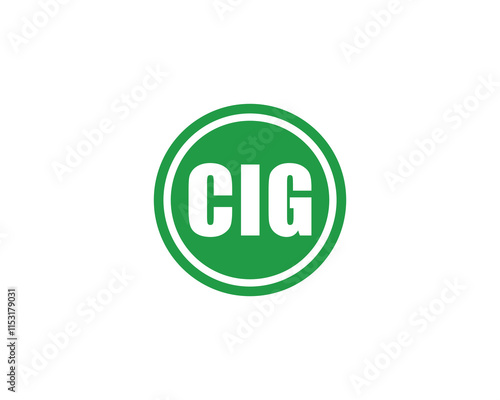 CIG Logo design vector template. CIG