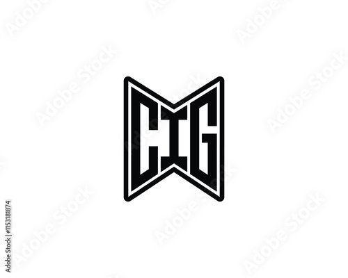 CIG Logo design vector template. CIG