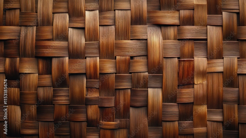 Obraz premium Interwoven Bamboo Weave: A Textured Pattern