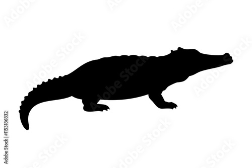 Alligator silhouette icon