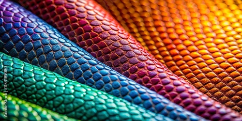 Macro Close-up of Artificial Leather Texture, Synthetic Material Background photo