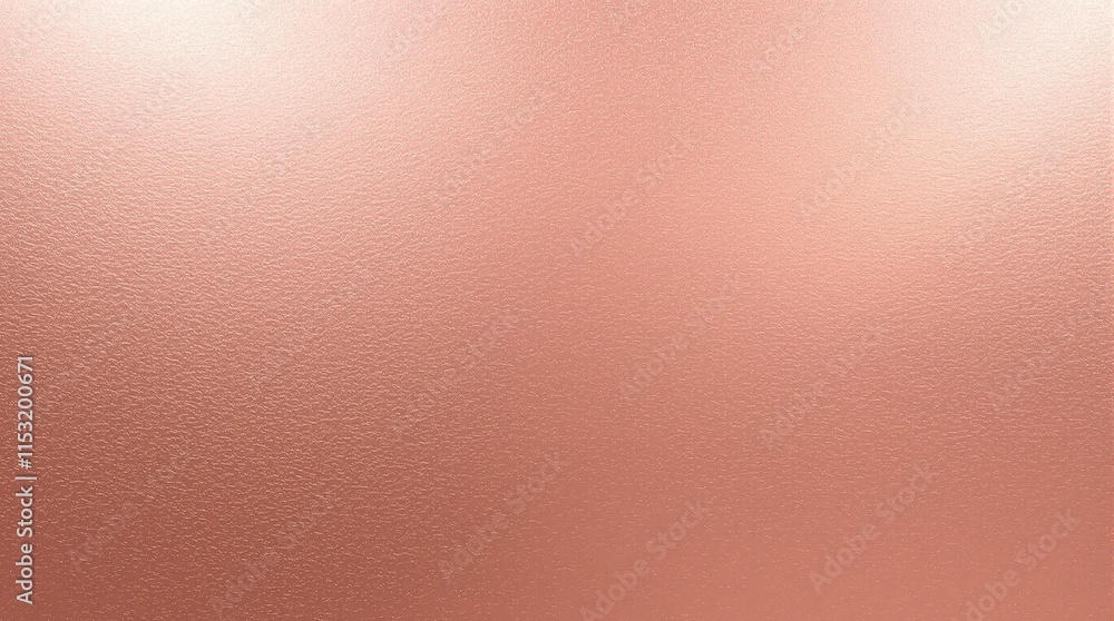 Fototapeta premium Elegant Metallic Rose Gold Background with Reflective Highlights and Brushed Texture for Luxury Cosmetics, Wedding Invitations, and Fashion Campaigns