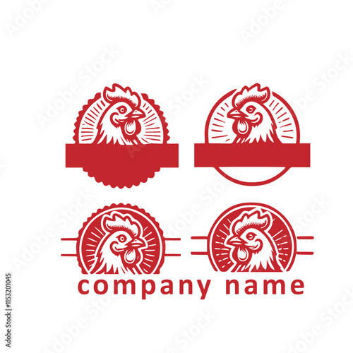 The rooster logo symbolizes strength and resilience, making it a standout emblem for brands seeking bold representation.