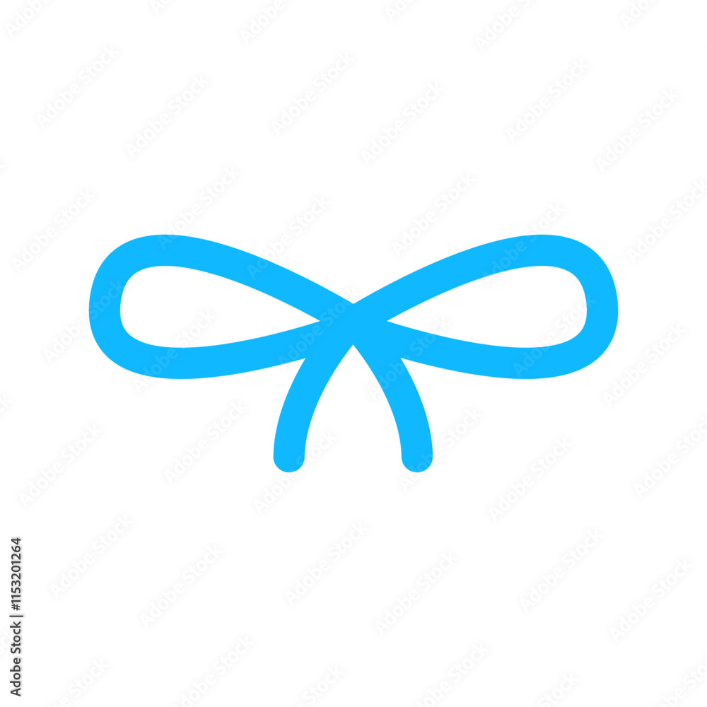 Illustration of an Coquette Ribbon Bow Illustration of an Coquette Ribbon Bow