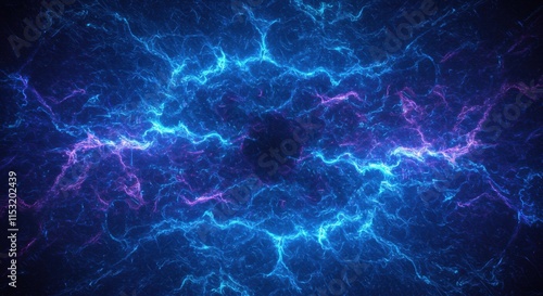 Abstract Blue and Purple Energy Field