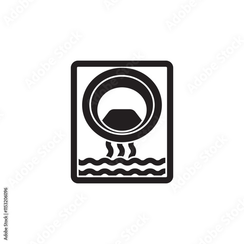 drainage system icon illustration design