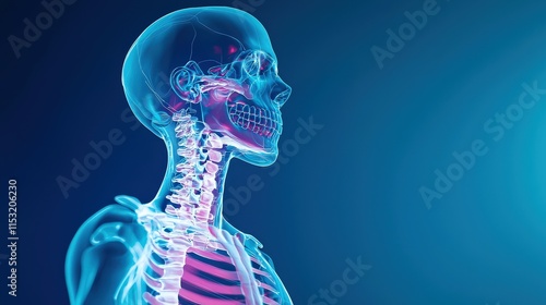 Digital twin model of a human skeleton generated from an MRI scan