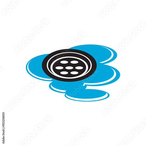 drainage system icon illustration design