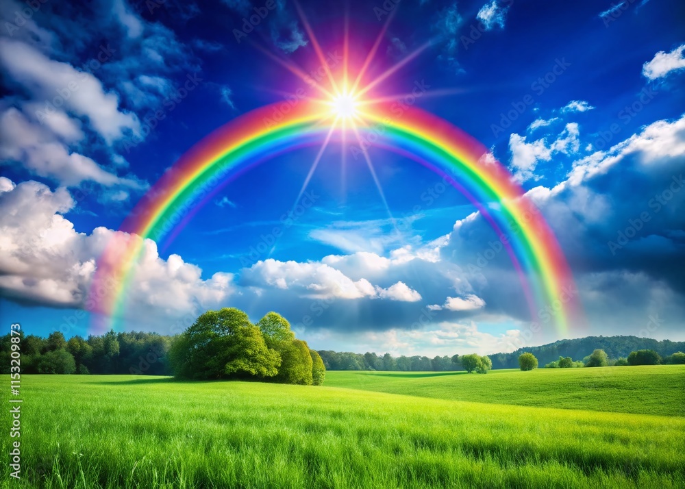 Magical Rainbow Sky Long Exposure Background for Games - Hope & Happiness Magical Rainbow Sky Long Exposure Background for Games - Hope & Happiness