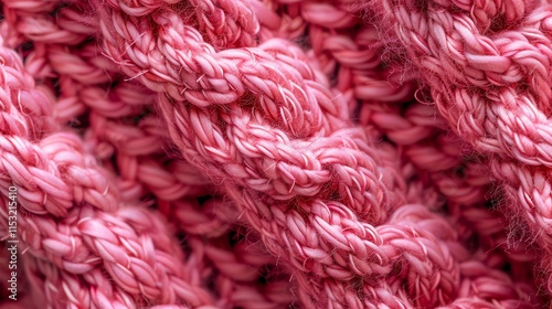 Close-up of a soft, pink knitted fabric.