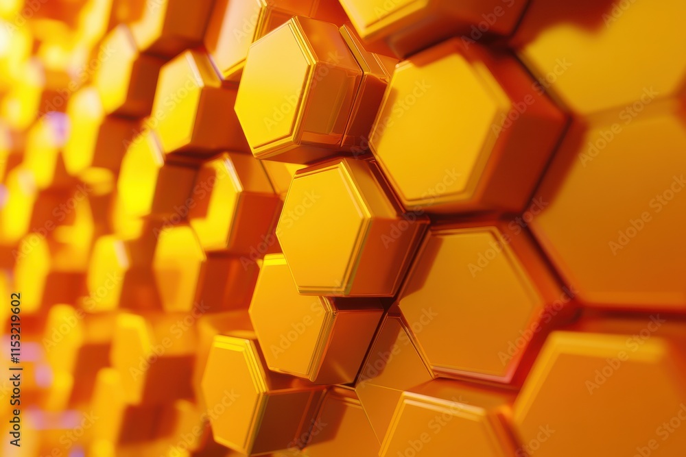 Bold Orange and Yellow Abstract Hexagonal Pattern for Vibrant Designs Bold Orange and Yellow Abstract Hexagonal Pattern for Vibrant Designs