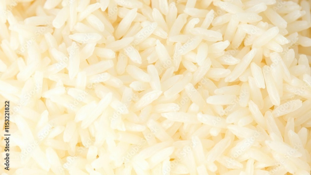White Rice Close-Up Showing Individual Grains in a Soft Light Background Perfect for Culinary and Food-Related Projects or Designs White Rice Close-Up Showing Individual Grains in a Soft Light Background Perfect for Culinary and Food-Related Projects or Designs