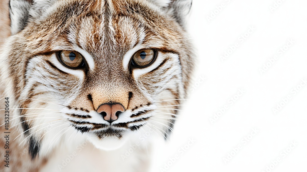 Eurasian Lynx Close Up Portrait Showing Fur and Eyes Eurasian Lynx Close Up Portrait Showing Fur and Eyes