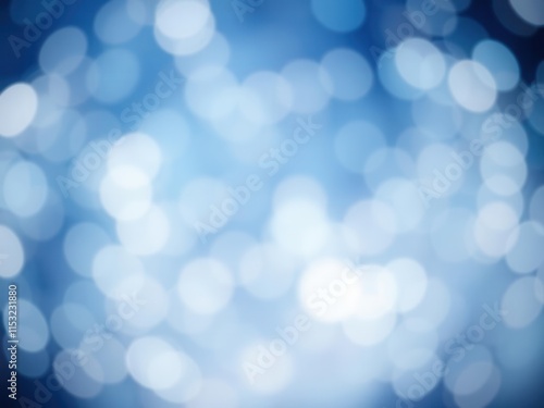 Abstract Soft Blue Bokeh Background with Circular Light Spots Ideal for Presentations, Digital Media, and Creative Design Projects